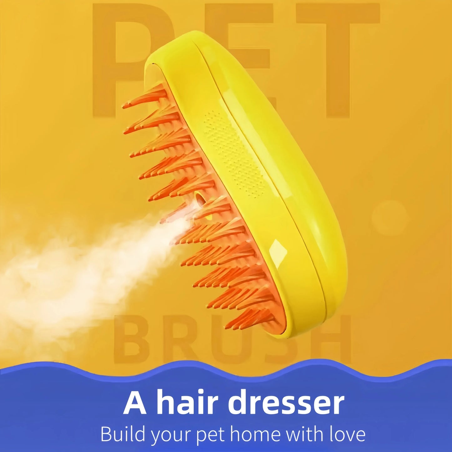 Electric Cat Steam Brush β 3-In-1 Pet Grooming Comb with Water Spray for Cats and Dogs, USB Rechargeable