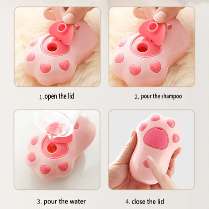 Electric Cat Steam Brush – 3-In-1 Pet Grooming Comb with Water Spray for Cats and Dogs, USB Rechargeable