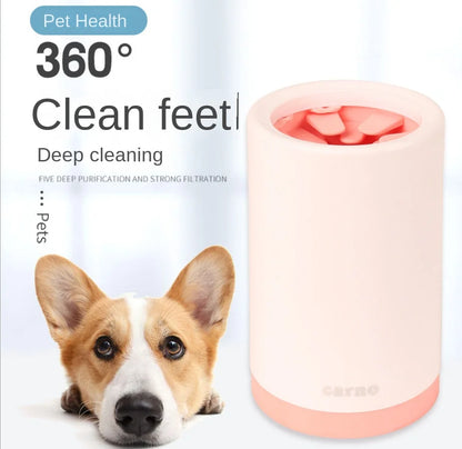 Pet Foot Washer Cup Silicone Soft Foot Cup Cat Foot Cleaning Bucket Dog Paw Cleaner Cup Manual Quick Feet Wash Cleaner